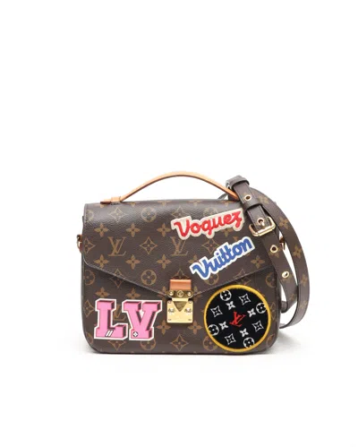 Pre-owned Louis Vuitton Monogram Pochette Metis Patches Bag