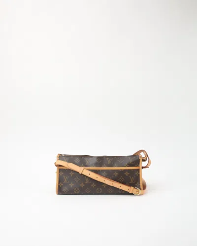 Pre-owned Louis Vuitton Monogram Popincourt Bag In Brown