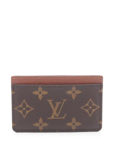 Louis Vuitton Monogram Porto Cult Sampur Card Case In Brown