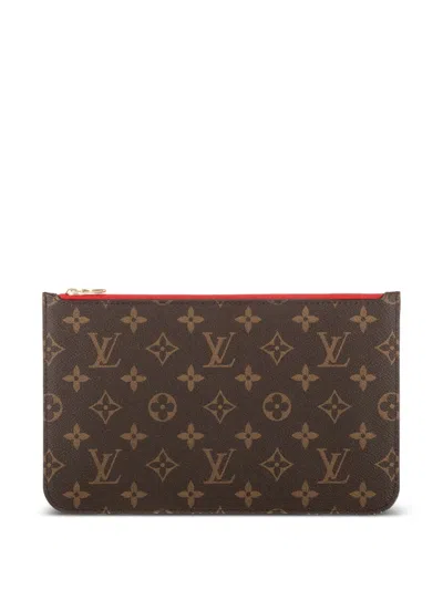 Pre-owned Louis Vuitton Monogram Pouch Bag In Brown
