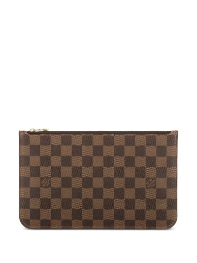 Pre-owned Louis Vuitton Monogram Pouch In Brown