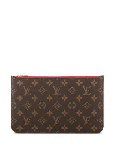 Pre-owned Louis Vuitton Monogram Pouch In Brown