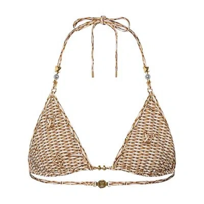 Louis Vuitton Monogram Raffia Bikini Top