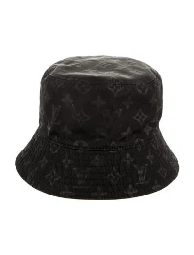 Pre-owned Louis Vuitton Monogram Rain Reversible Bucket Hat In Multi