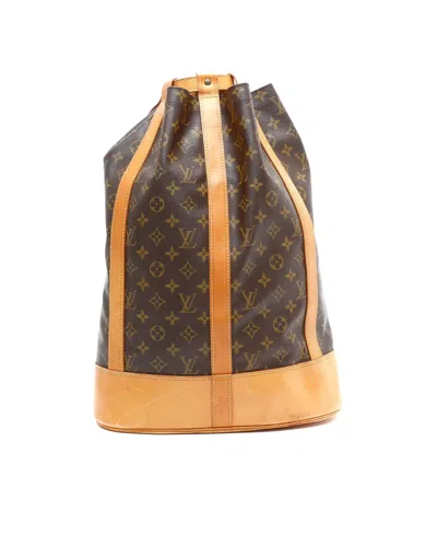 Pre-owned Louis Vuitton Monogram Randoné Gm Bag In Brown