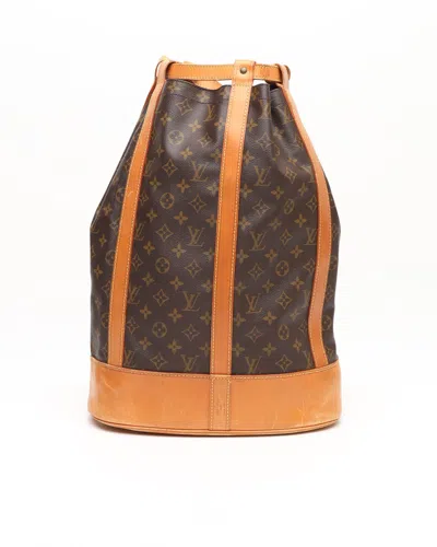 Pre-owned Louis Vuitton Monogram Randonée Gm Bag In Brown