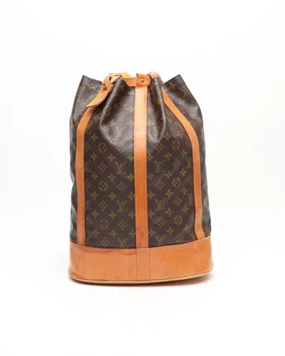 Pre-owned Louis Vuitton Monogram Randonnée Gm Bag In Brown