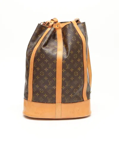 Pre-owned Louis Vuitton Monogram Randonnée Gm Bag In Brown