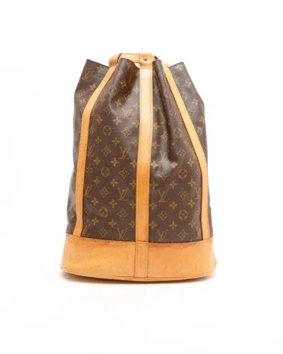 Pre-owned Louis Vuitton Monogram Randonnée Gm Bag In Brown
