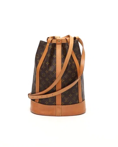Pre-owned Louis Vuitton Monogram Randonnée Pm Bag In Brown
