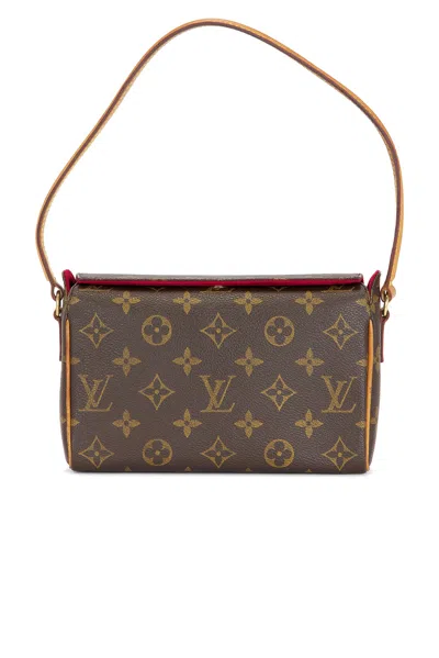 Pre-owned Louis Vuitton Monogram Recital Shoulder Bag In Brown