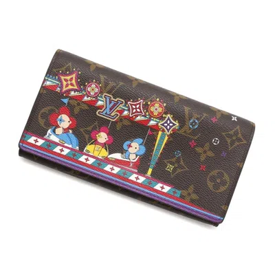 Pre-owned Louis Vuitton Monogram Red Color Monogram Long Wallet (bi-fold) ()