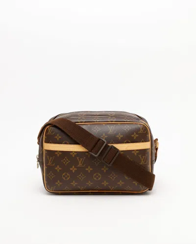 Pre-owned Louis Vuitton Monogram Reporter Pm Bag In Brown
