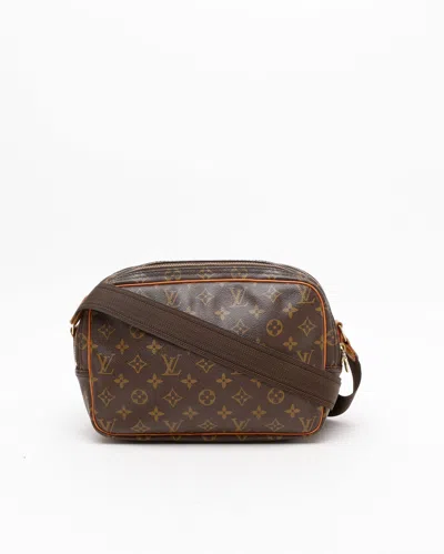 Pre-owned Louis Vuitton Monogram Reporter Pm Bag In Brown