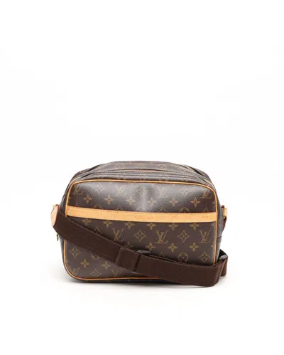 Pre-owned Louis Vuitton Monogram Reporter Pm Bag In Brown