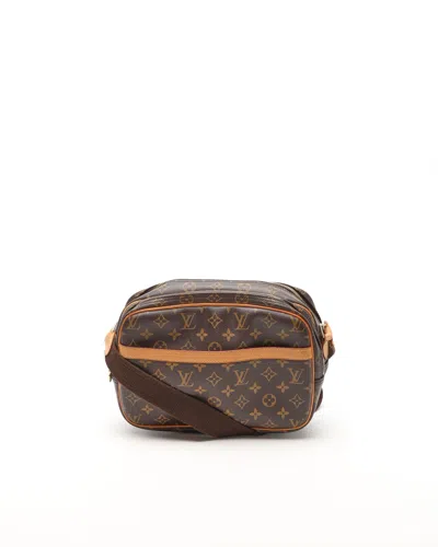 Pre-owned Louis Vuitton Monogram Reporter Pm Bag In Brown