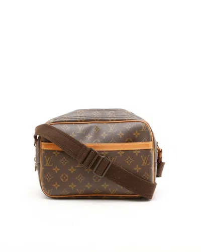 Pre-owned Louis Vuitton Monogram Reporter Pm Bag In Brown