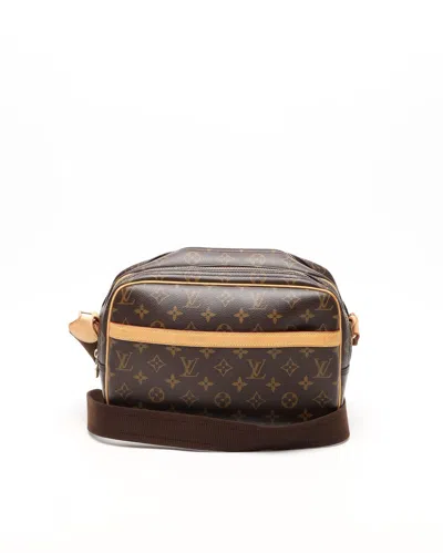 Pre-owned Louis Vuitton Monogram Reporter Pm Bag In Brown