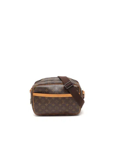 Pre-owned Louis Vuitton Monogram Reporter Pm Bag In Brown