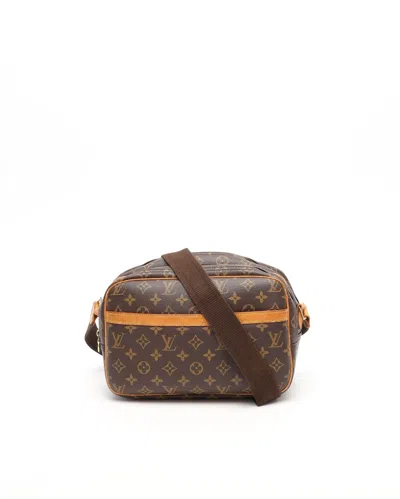 Pre-owned Louis Vuitton Monogram Reporter Pm Bag In Brown