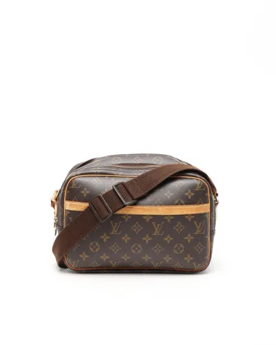Pre-owned Louis Vuitton Monogram Reporter Pm Shoulder Bag In Brown