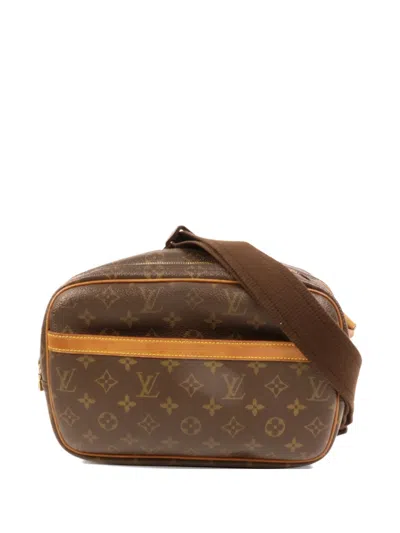 Pre-owned Louis Vuitton Monogram Reporter Pm Shoulder Bag In Brown