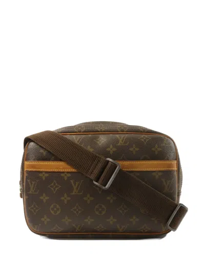 Pre-owned Louis Vuitton Monogram Reporter Pm Shoulder Bag In Brown