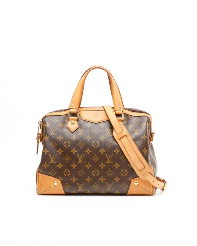 Pre-owned Louis Vuitton Monogram Retiro Pm Bag In Brown