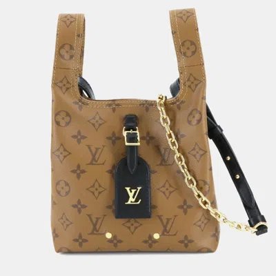 Pre-owned Louis Vuitton Monogram Reverse Atlantis Bb 2-way Hand/shoulder Bag Brown