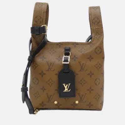 Pre-owned Louis Vuitton Monogram Reverse Atlantis Bb Shoulder Bag In Brown