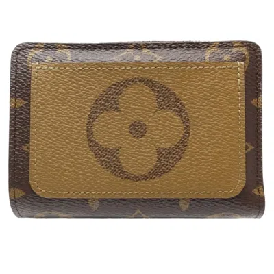 Pre-owned Louis Vuitton Monogram Reverse Brown Monogram Monogram Reverse Monogram Reverse Monogram Wallet (bi- In Brown, Monogram, Monogram Reverse