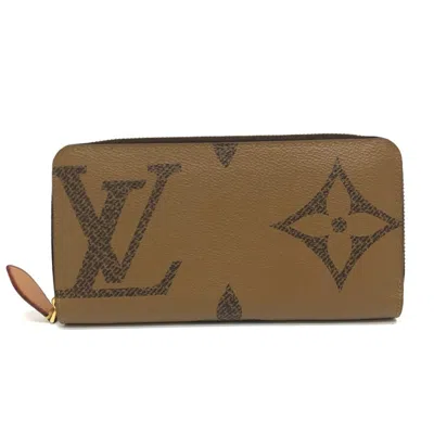 Pre-owned Louis Vuitton Monogram Reverse Brown Monogram Reverse Long Wallet (bi-fold) ()