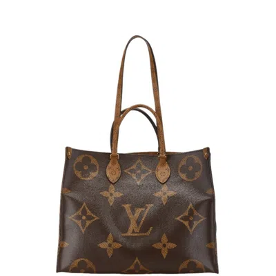 Pre-owned Louis Vuitton Monogram Reverse Brown Pvc Leather Handbag Shoulder Bag ()