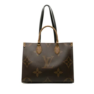 Pre-owned Louis Vuitton Monogram Reverse Brown Pvc Leather Handbag Shoulder Bag ()