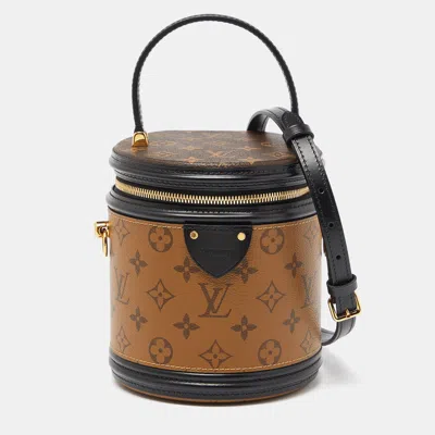 Pre-owned Louis Vuitton Monogram Reverse Canvas Cannes Bag In Brown