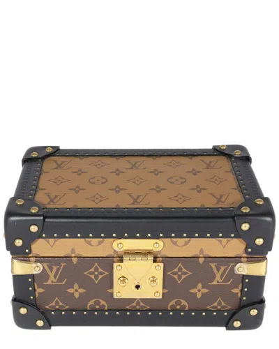Pre-owned Louis Vuitton Monogram Reverse Canvas Coffret Tresor 24 (authentic Pre-loved)
