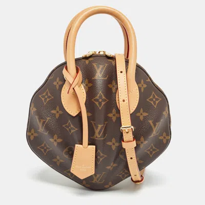 Pre-owned Louis Vuitton Monogram Reverse Canvas Venus Bag In Brown