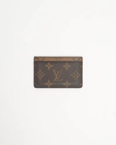 Pre-owned Louis Vuitton Monogram Reverse Card Holder