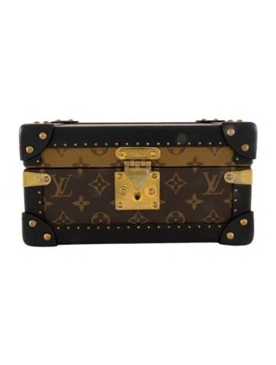 Pre-owned Louis Vuitton Monogram Reverse Coffret Tresor 24 In Brown