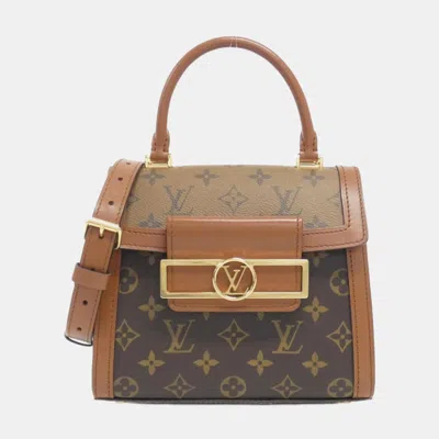 Pre-owned Louis Vuitton Monogram Reverse Dauphine Capitale Handbag