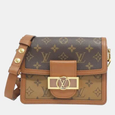 Pre-owned Louis Vuitton Monogram Reverse Dauphine Mini Shoulder Bag