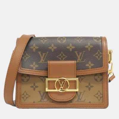 Pre-owned Louis Vuitton Monogram Reverse Dauphine Mini Shoulder Bag