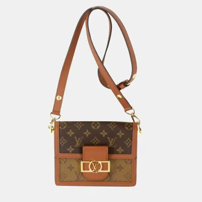 Pre-owned Louis Vuitton Monogram Reverse Dauphine Mm Shoulder Bag