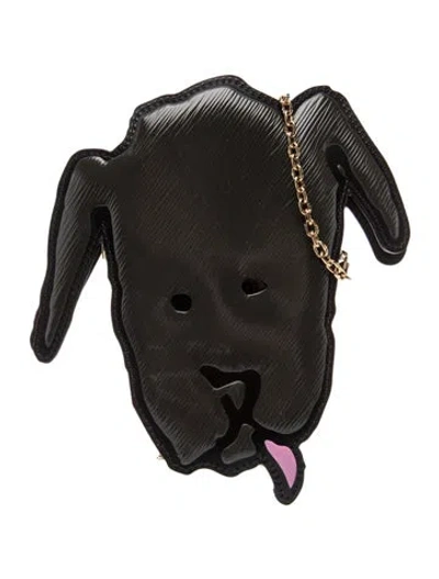 Pre-owned Louis Vuitton Monogram Reverse Dog Face Pochette In Gray