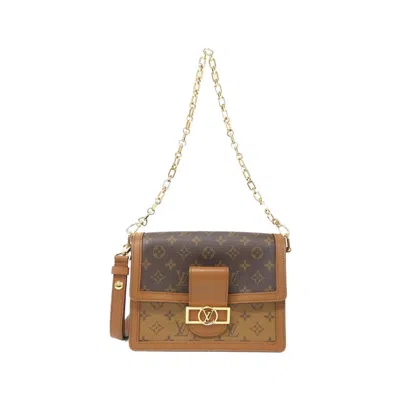 Pre-owned Louis Vuitton Monogram Reverse Marron Coated Canvas Shoulder Bag ()