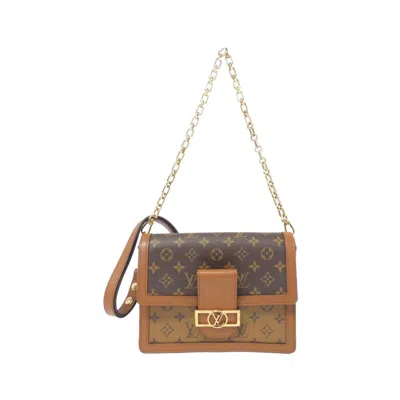 Pre-owned Louis Vuitton Monogram Reverse Marron Coated Canvas Shoulder Bag () In Brown