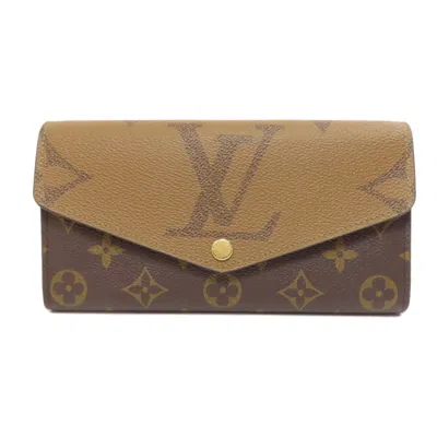 Pre-owned Louis Vuitton Monogram Reverse Monogram Long Wallet (bi-fold) ()