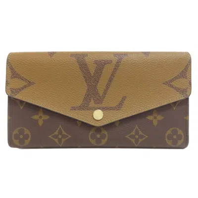 Pre-owned Louis Vuitton Monogram Reverse Monogram Long Wallet (bi-fold) ()