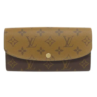 Pre-owned Louis Vuitton Monogram Reverse Monogram Reverse Monogram Reverse Long Wallet (bi-fold) ()