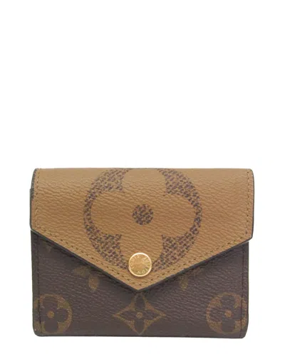 Pre-owned Louis Vuitton Monogram Reverse Monogram Tri-fold Wallet (authentic Pre-loved)